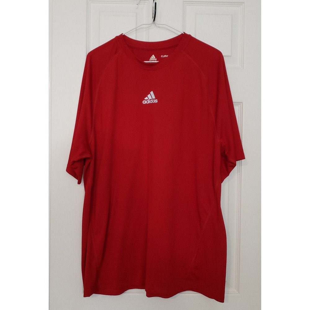 Adidas Mens Shirt Size XL‎ Short Sleeve, Red
